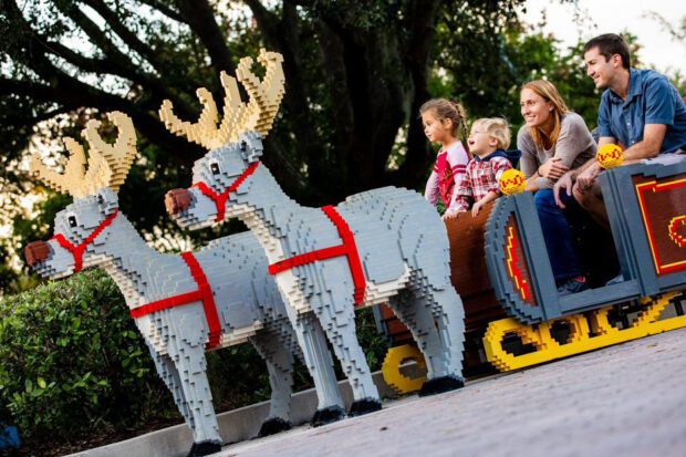 holidays at Legoland florida santa's lego sleigh
