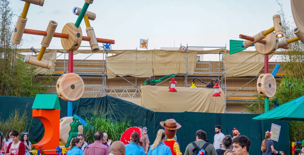 Roundup Rodeo BBQ construction at Disney's Hollywood Studios.