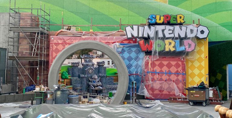 Nintendo construction makes huge leap at Universal Studios Hollywood