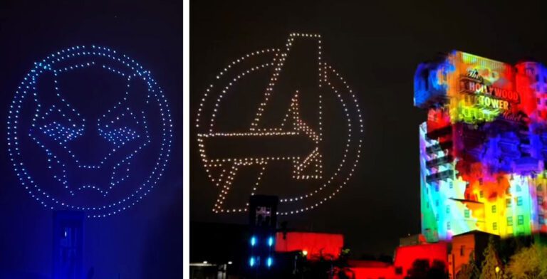 Avengers: Power the Night drone show preview for Disneyland Paris Resort