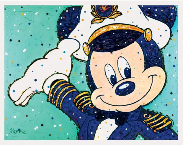 Disney Cruise Line Silver Anniversary At Sea - Captain Mickey artwork created by Joe Kaminiski