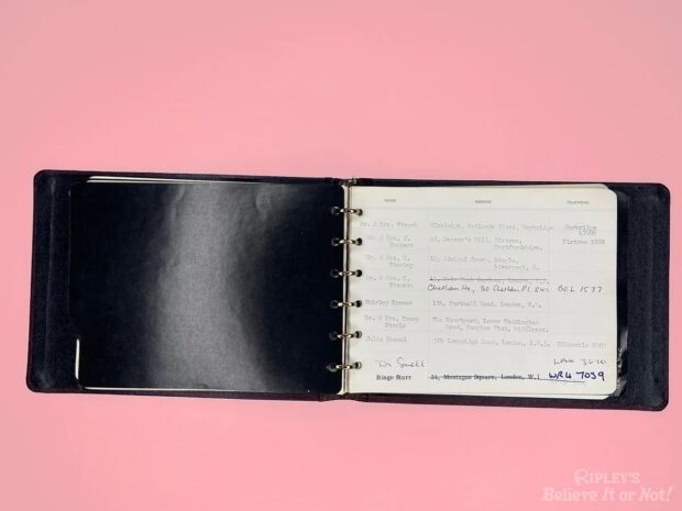Brian Epstein's address book