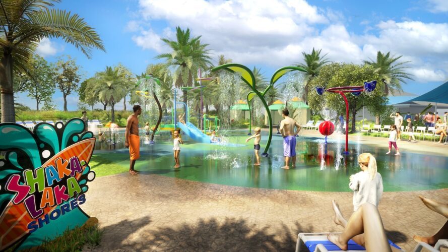Artist's rendering of Shaka-Laka Shores children's play area