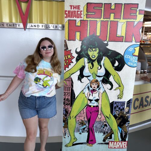 She-Hulk banner on Marvel Day at Sea cruise