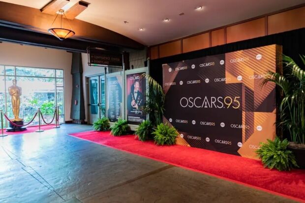 Oscars red carpet photo op at Disneyland
