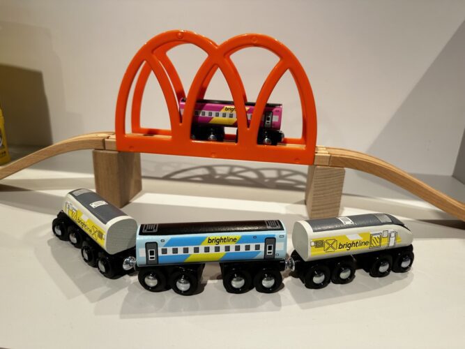 Brightline train toys