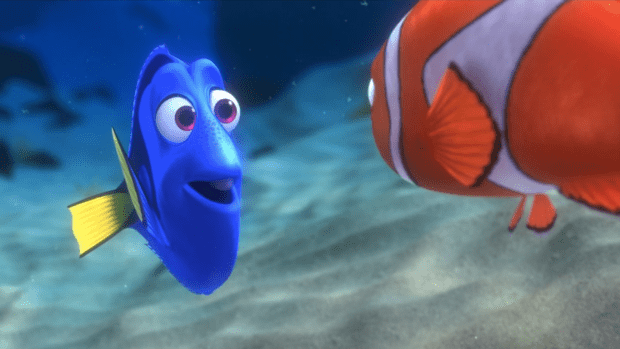 Dory smiling in Finding Nemo