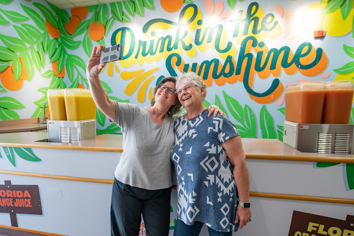 Florida Center debuts new mural for Orange Juice Day