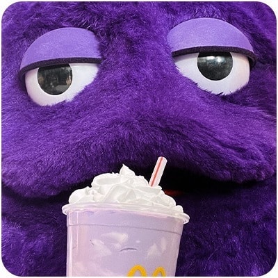 McDonald’s introduces new purple shake for Grimace’s birthday
