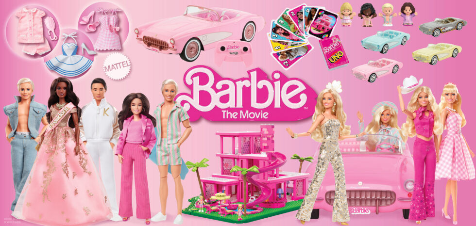 The new Barbie The Movie collection of dolls and accessories from Mattel is available now. Courtesy of Mattel