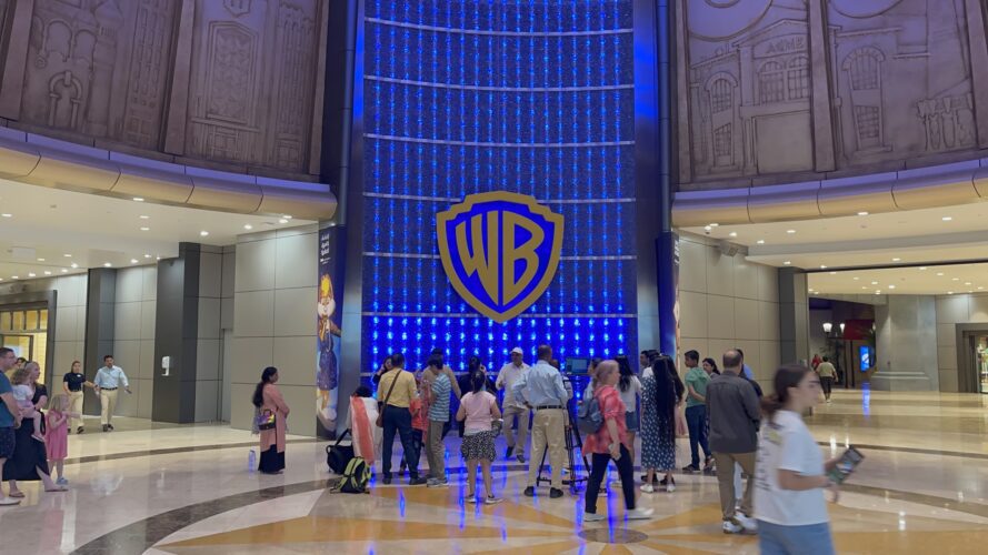 front of Warner Bros. World