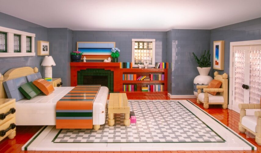 Lego beach house master bedroom