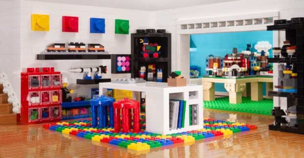 Lego beach house playroom