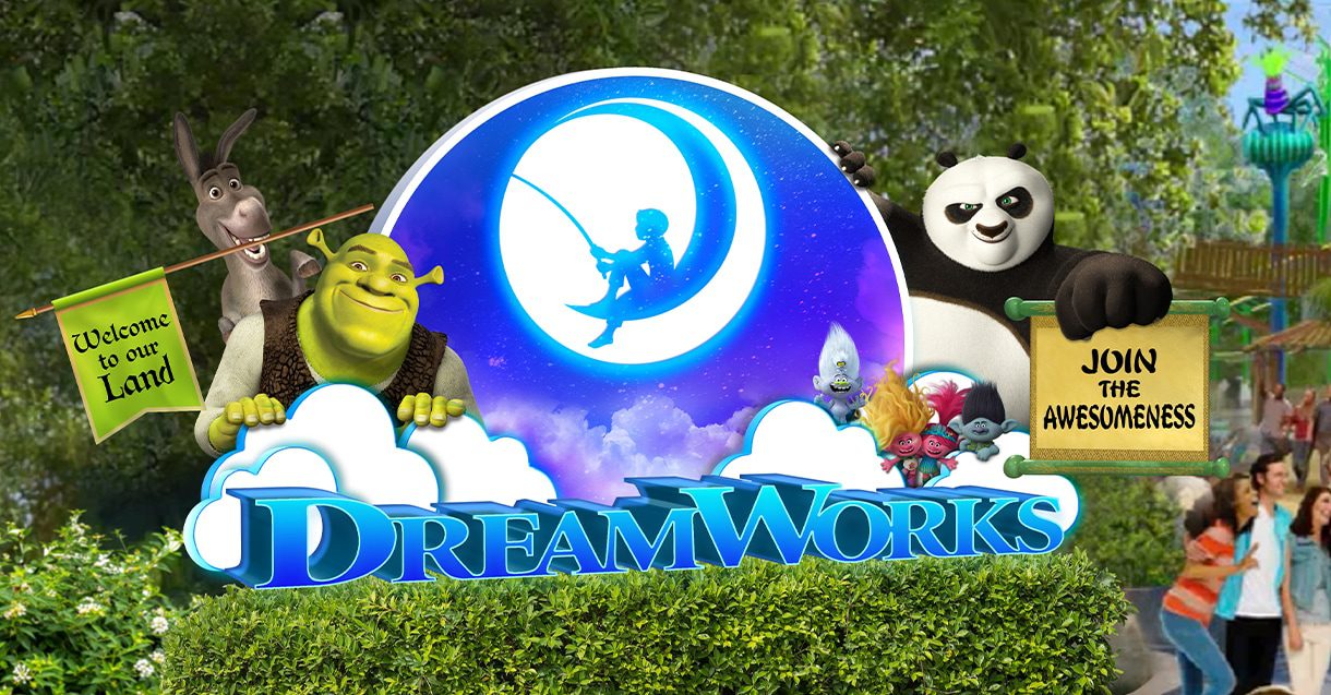 DreamWorks land concept art at Universal Studios Florida