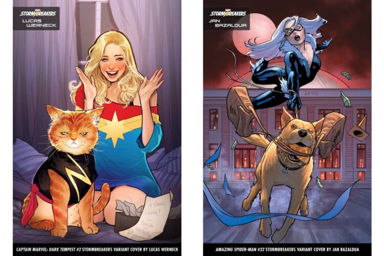 Marvel super hero pets variant covers