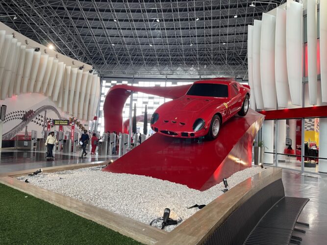 Ferrari World car display