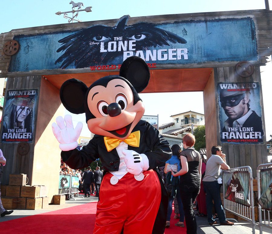 Mickey Mouse at The Lone Ranger world premiere