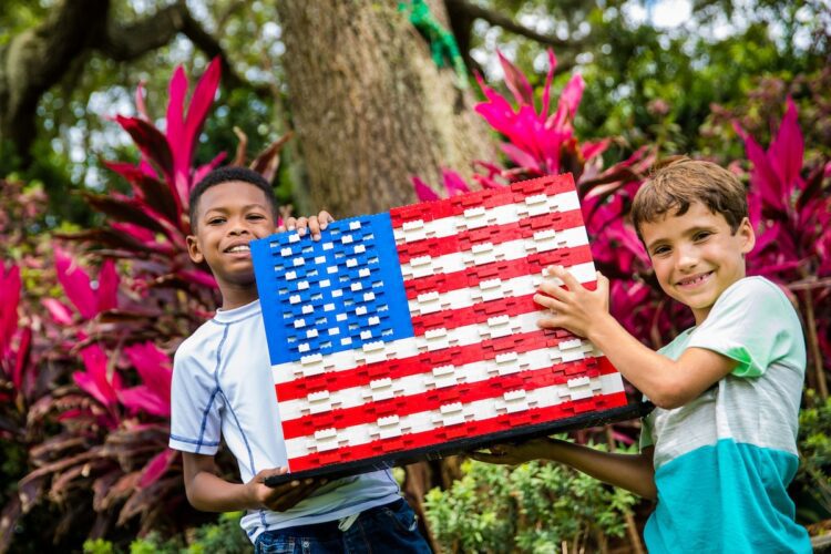 Legoland American flag