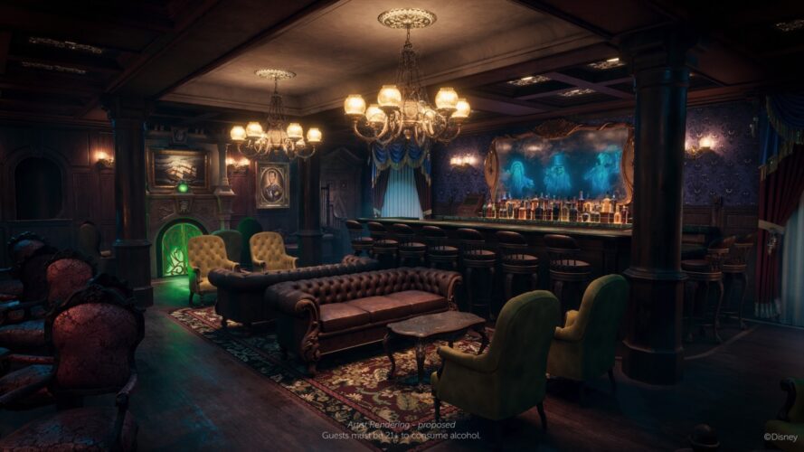 Disney Cruise Line - Disney Treasure - Haunted Mansion Parlor