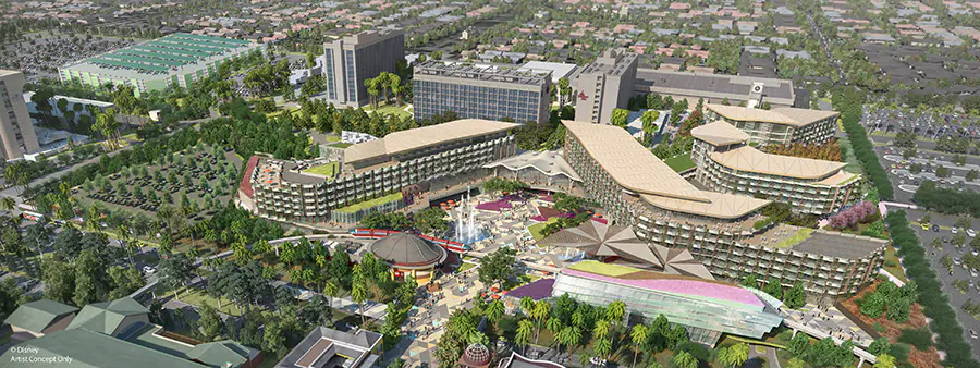 Disneyland canceled hotel concept art