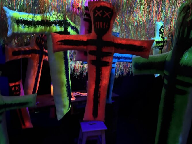 Spooky cross at Busch Gardens Howl-O-Scream 2023