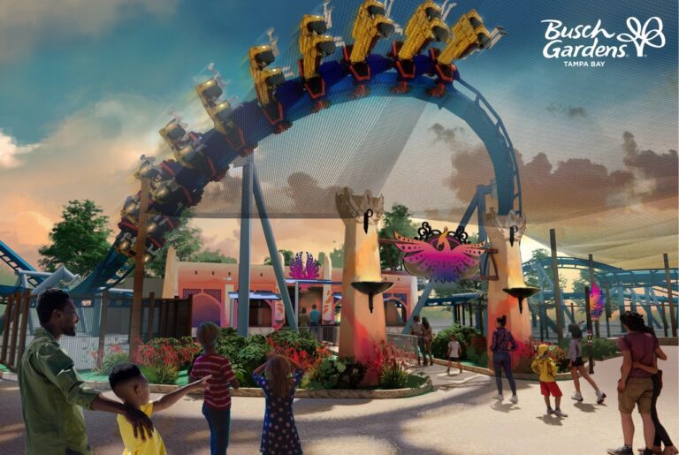 Suspended swinging family roller coaster coming to Busch Gardens Tampa Bay