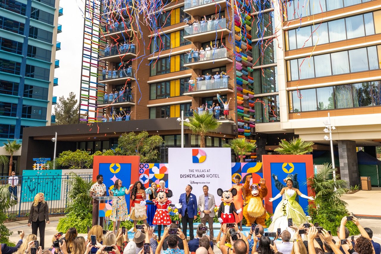 The Villas at Disneyland Hotel opening ceremony
