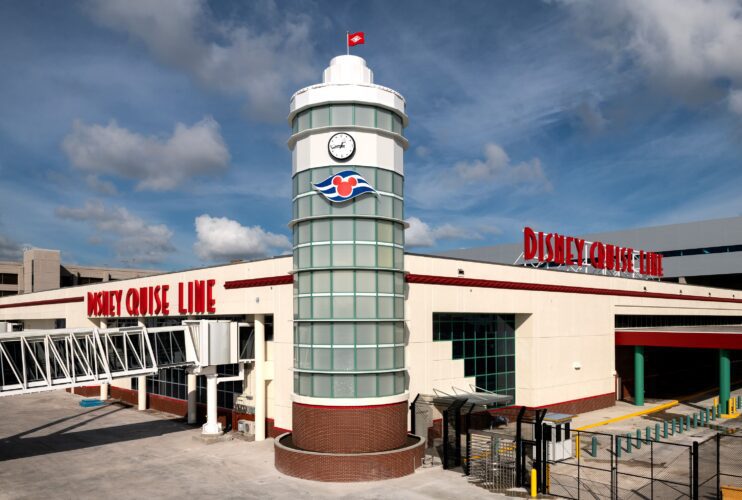 Disney Cruise Line Terminal Exterior at Port Everglades in Fort Lauderdale, Florida