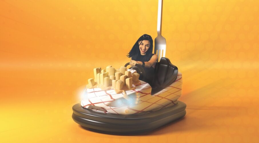 Kennywood French fry bumper car