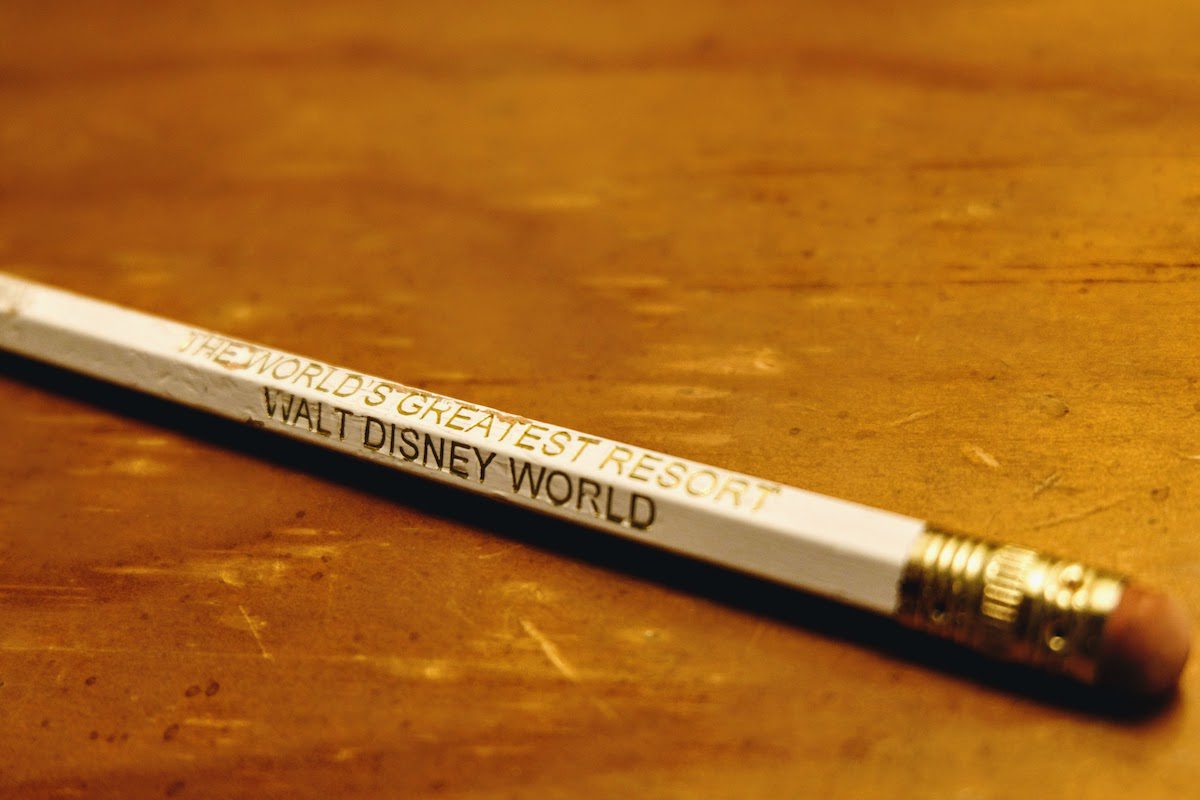 Walt Disney World pencil