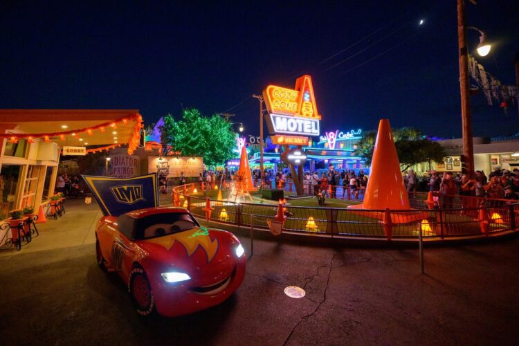 Cars Land during Halloween Time at Disney California Adventure
