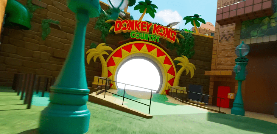 Donkey Kong Country virtual tour - Universal Studios Japan
