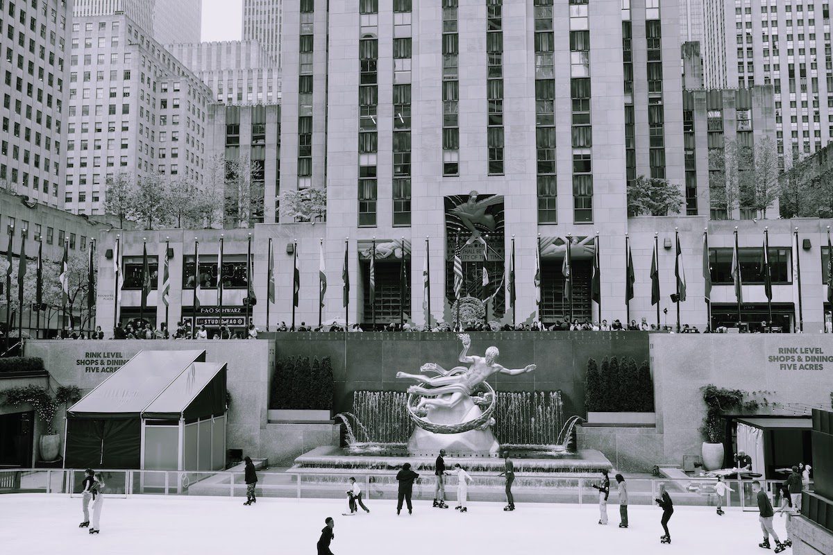 Rockefeller Center ice skating rink