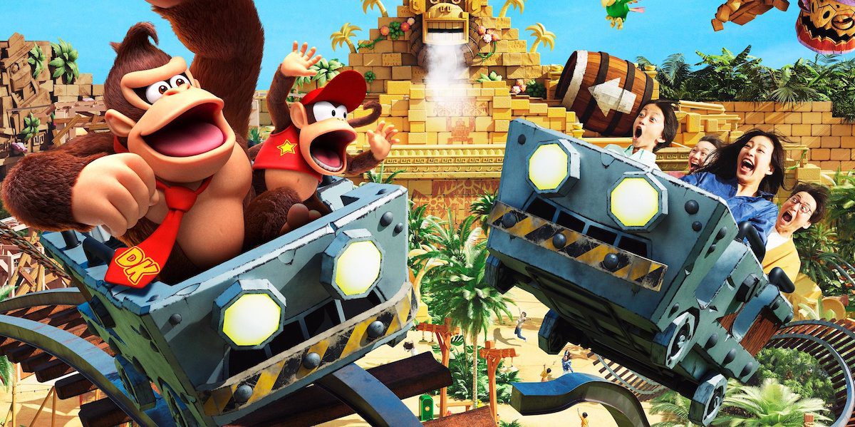 Donkey Kong roller coaster