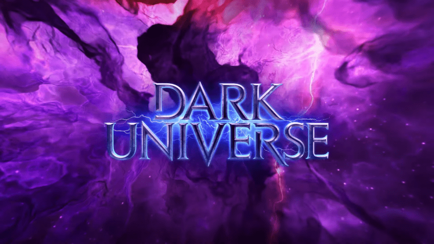 Dark Universe logo at Epic Universe