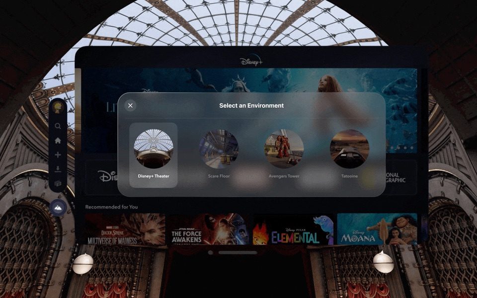 Disney+ Theater - Disney+ on Apple Vision Pro