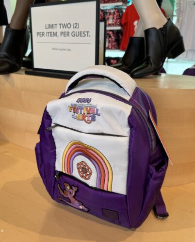 Epcot 2024 Festival of the arts backpack