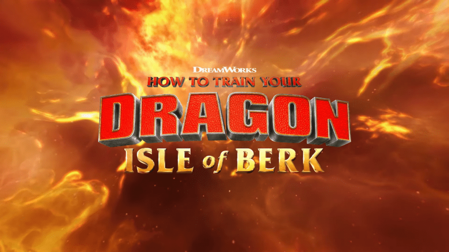 How to Dream You Dragon - Isle of Berk logo at Epic Universe