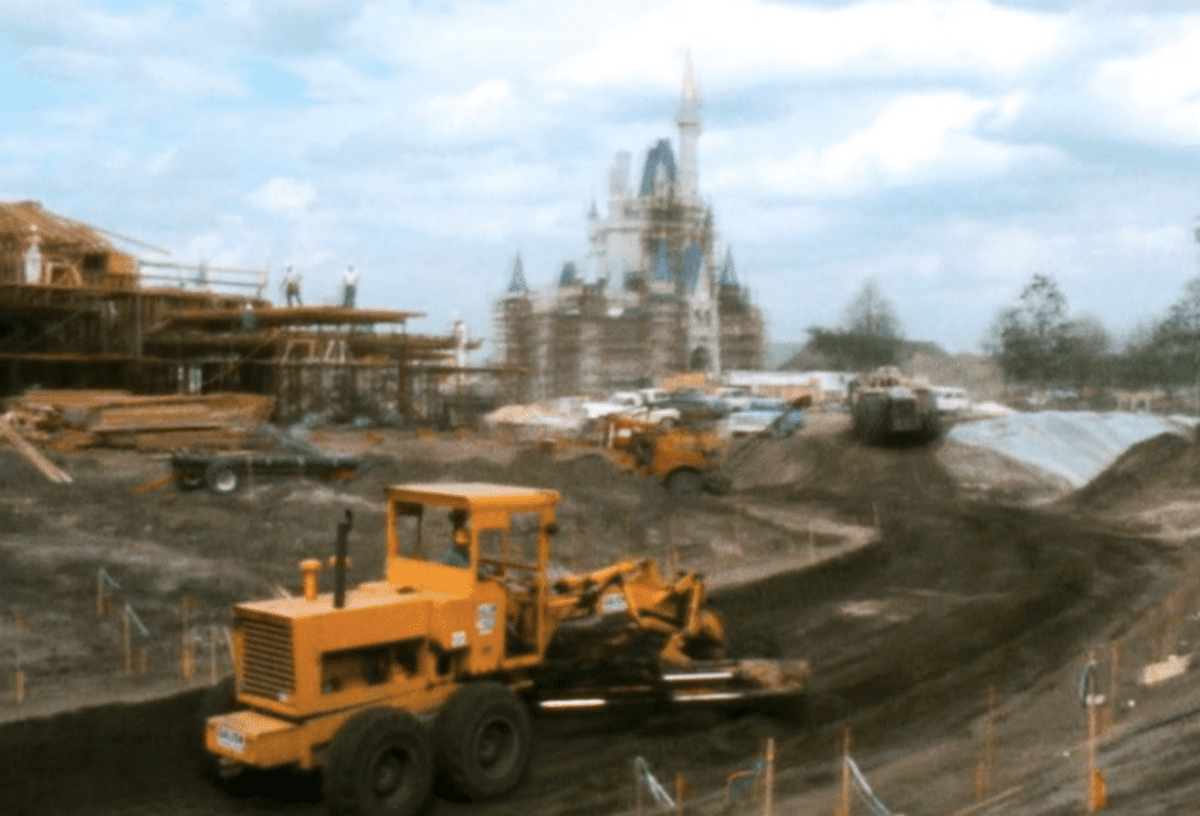 Magic Kingdom under construction