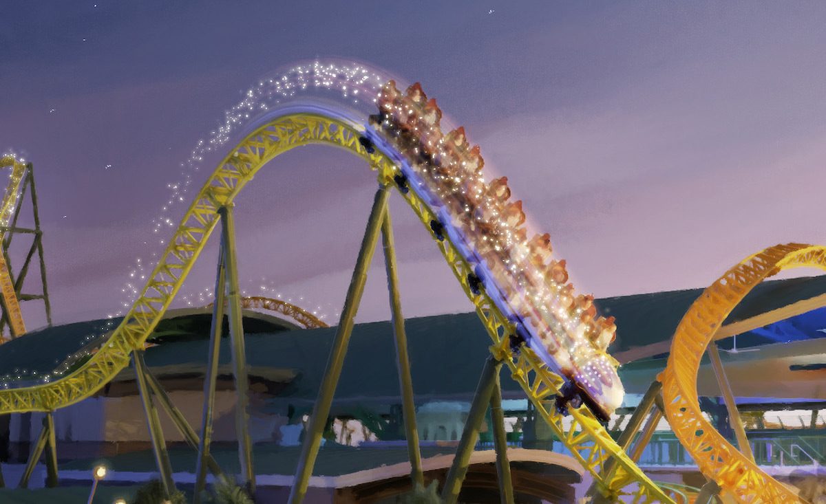 Starfall Racers roller coaster at Epic Universe