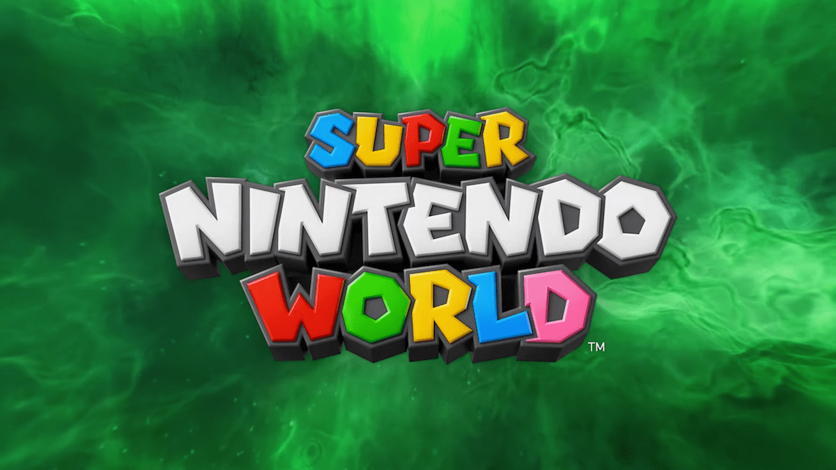 Super Nintendo World logo at Epic Universe