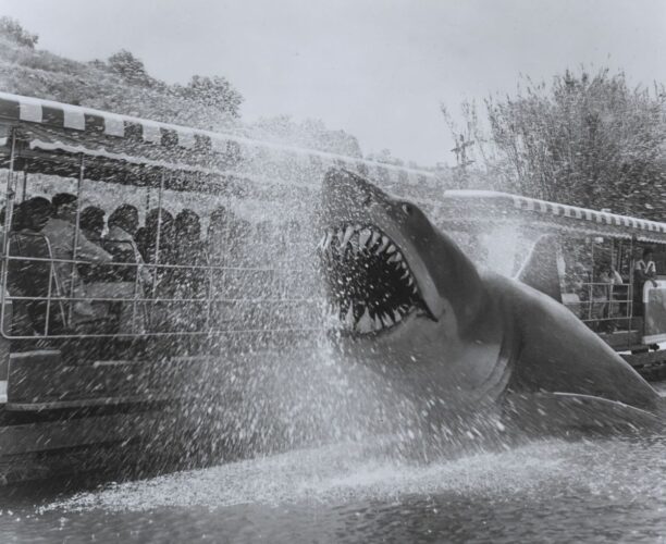 Jaws lake on Universal Studio Tour in 1977
