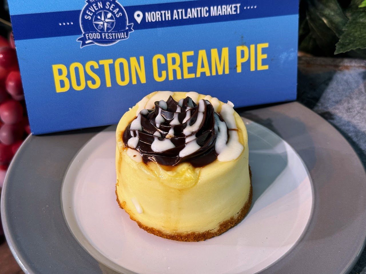 Boston Cream Pie at SeaWorld Orlando Seven Seas Food Festival 2024