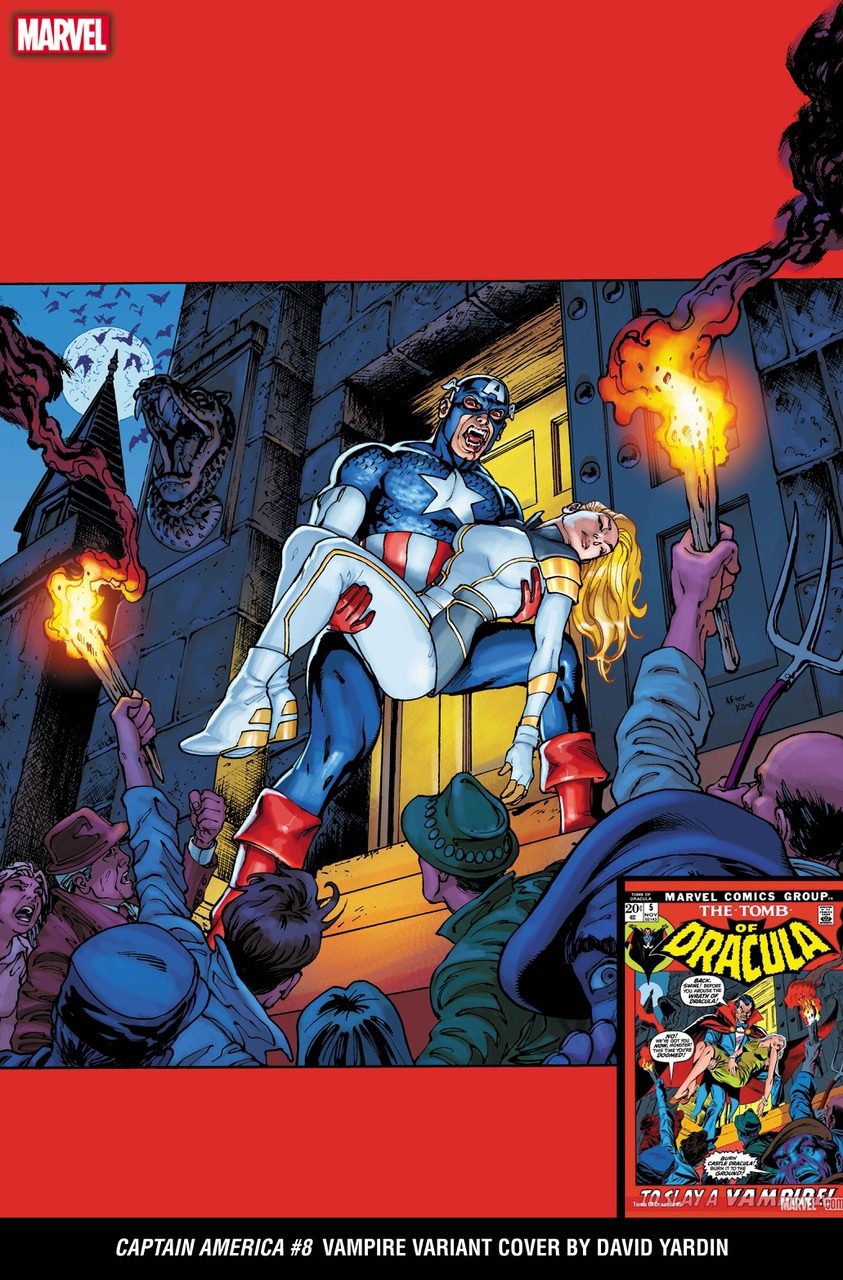 Captain America #8 Vampire Variant Cover