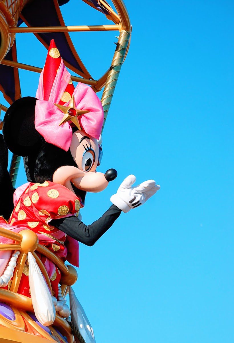 Minnie Mouse in Disney Festival of Fantasy Parade at Magic Kingdom