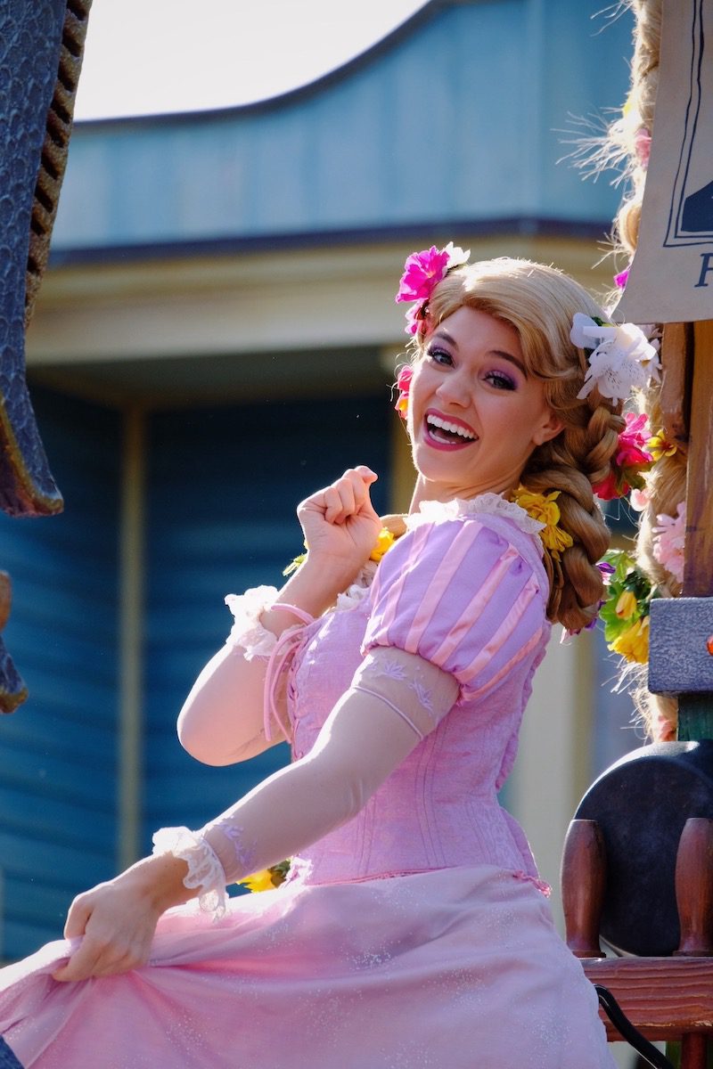 Rapunzel in Disney Festival of Fantasy at Magic Kingdom