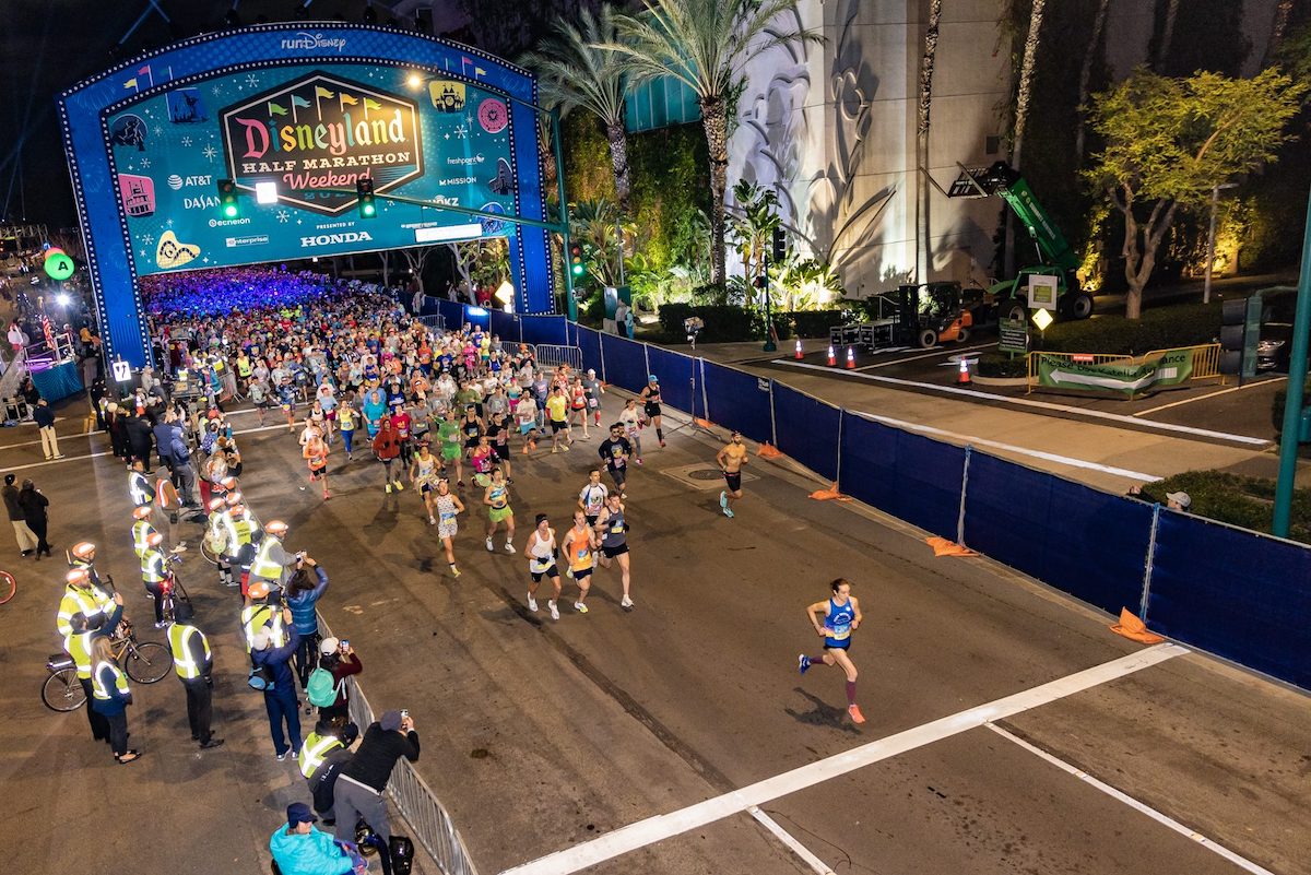 Disneyland Half-Marathon 2024 starting line