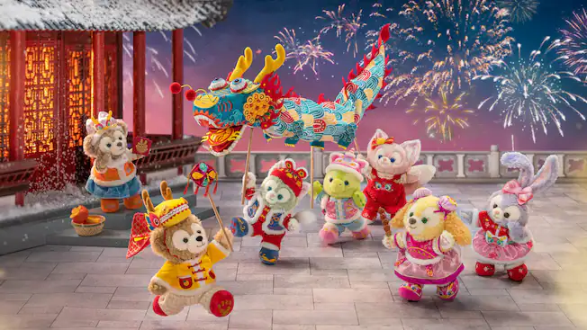 Duffy and Friends Year of the Dragon merchandise at Shanghai Disneyland