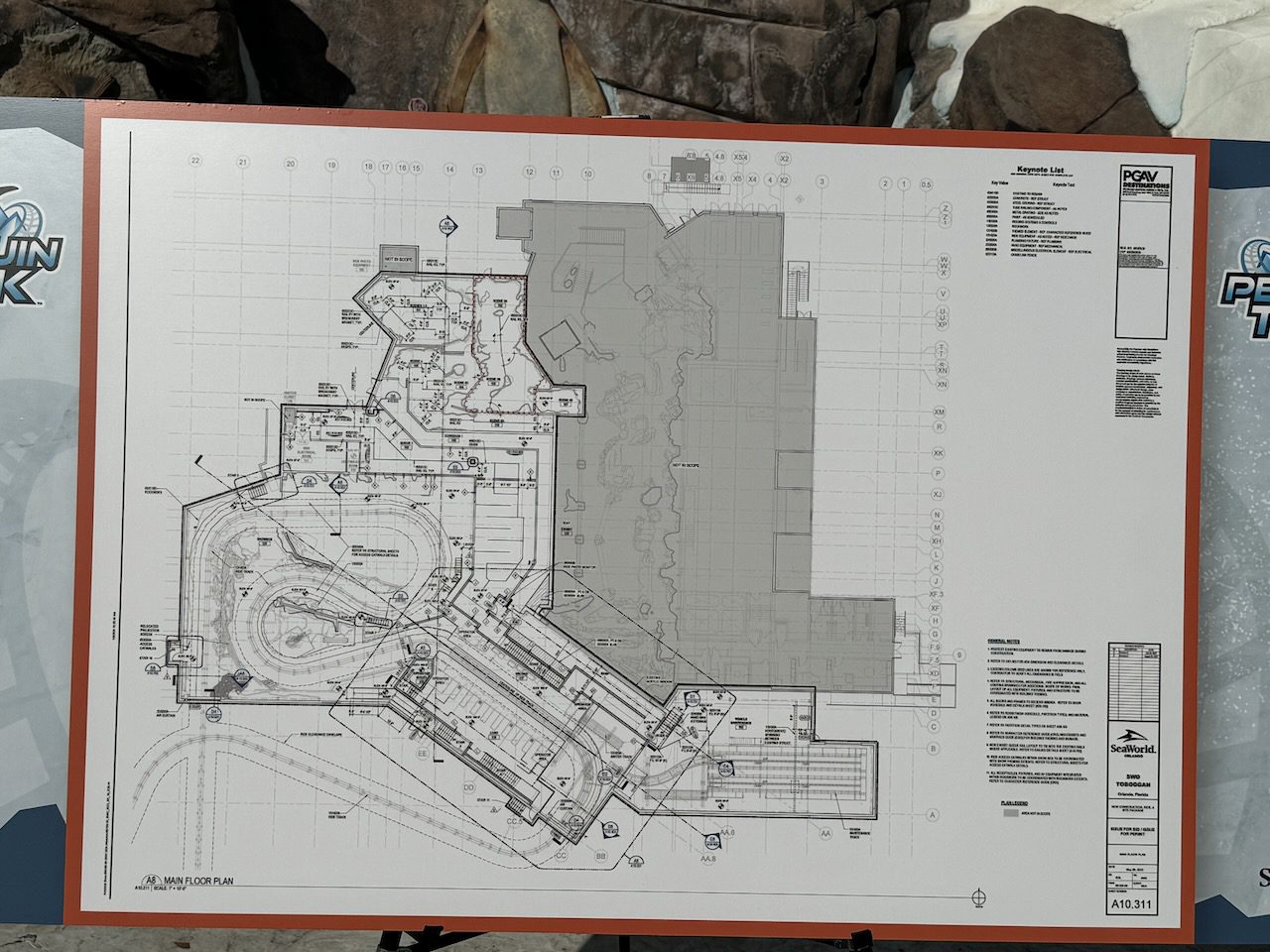 Inside Seaworld's Penguin Trek roller coaster construction site