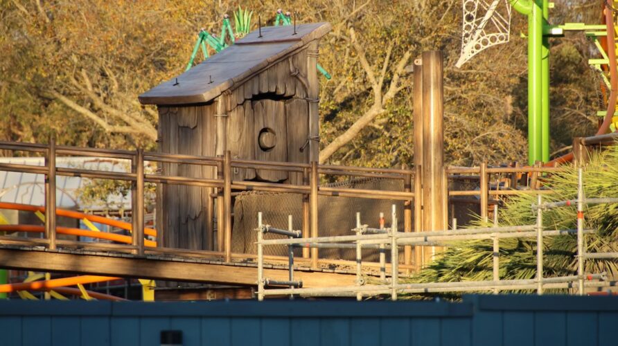 Shrek's outhouse in DreamWorks land at Universal Studios Florida